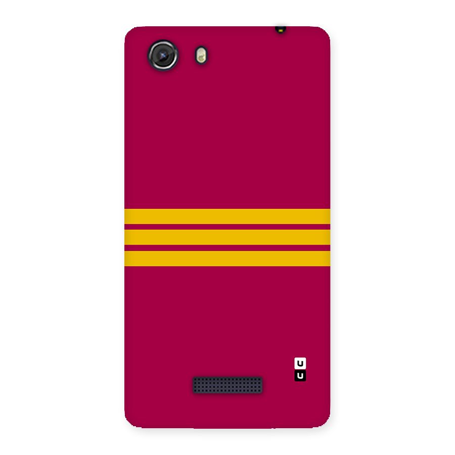 Horizontal Sports Stripes Back Case for Unite 3