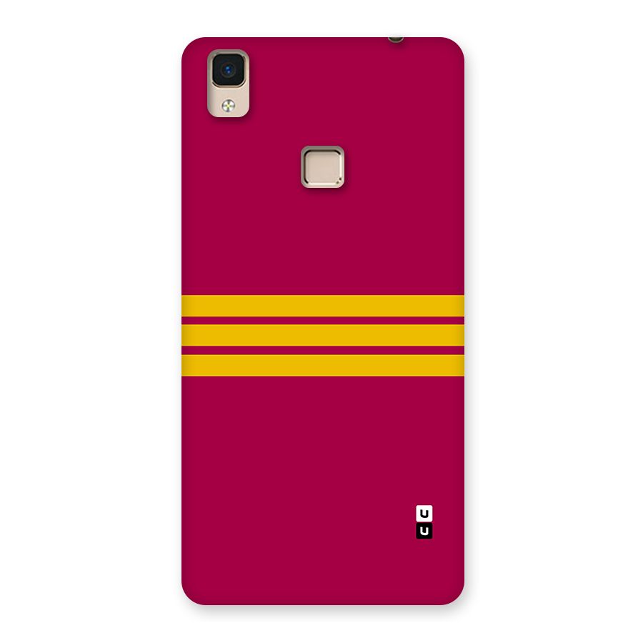 Horizontal Sports Stripes Back Case for V3 Max