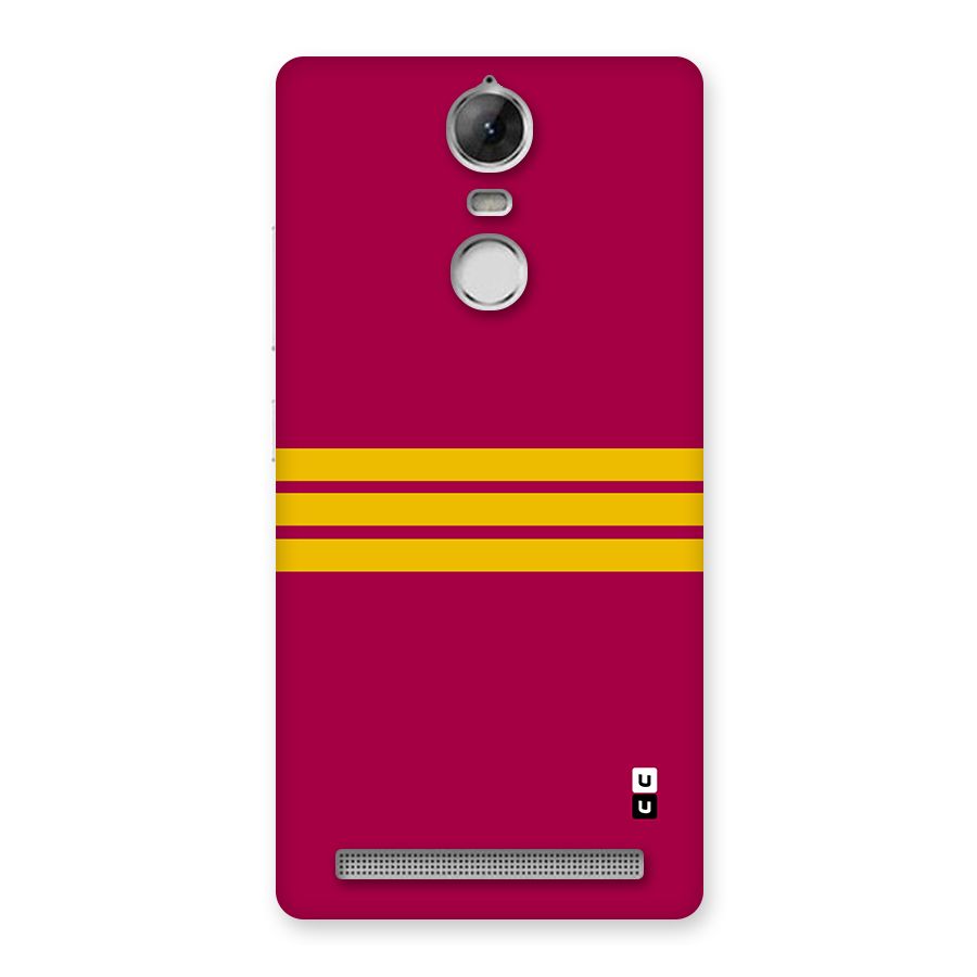 Horizontal Sports Stripes Back Case for Vibe K5 Note