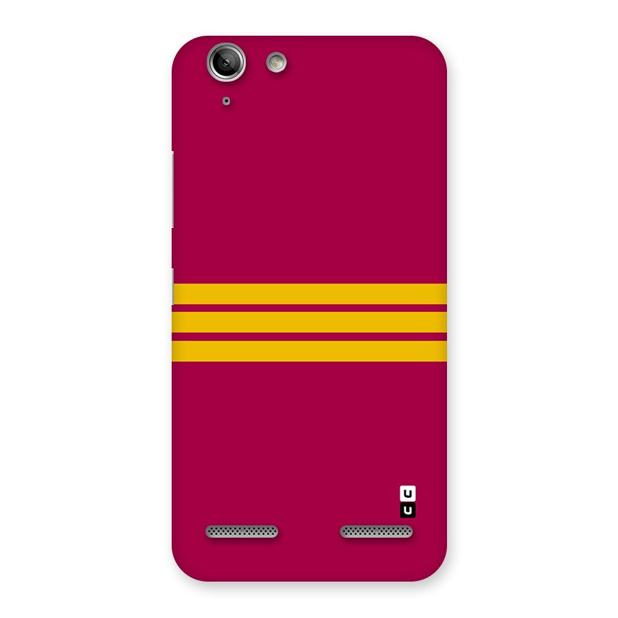 Horizontal Sports Stripes Back Case for Vibe K5 Plus
