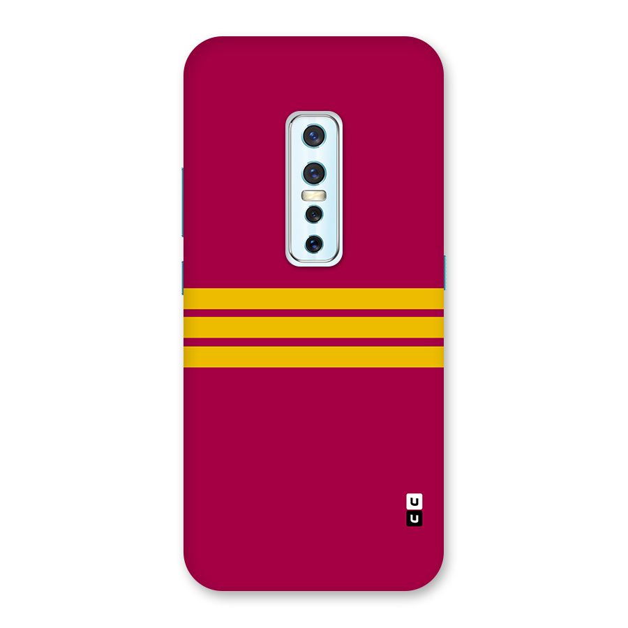 Horizontal Sports Stripes Back Case for Vivo V17 Pro