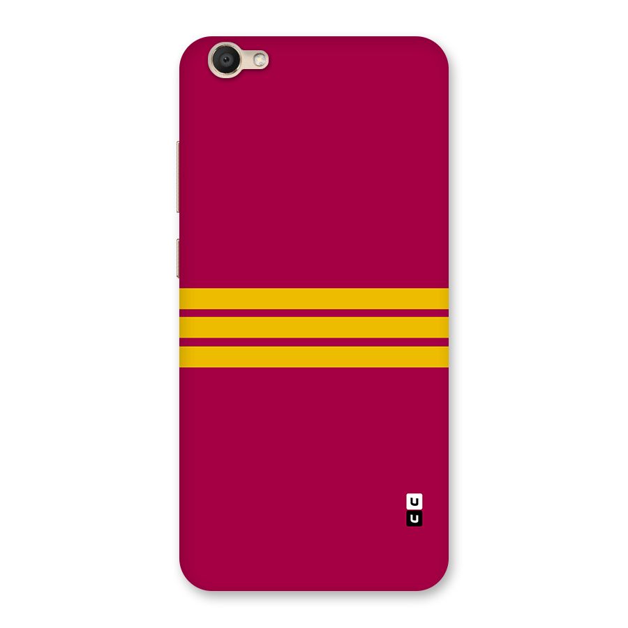 Horizontal Sports Stripes Back Case for Vivo V5