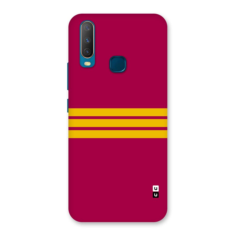 Horizontal Sports Stripes Back Case for Vivo Y11