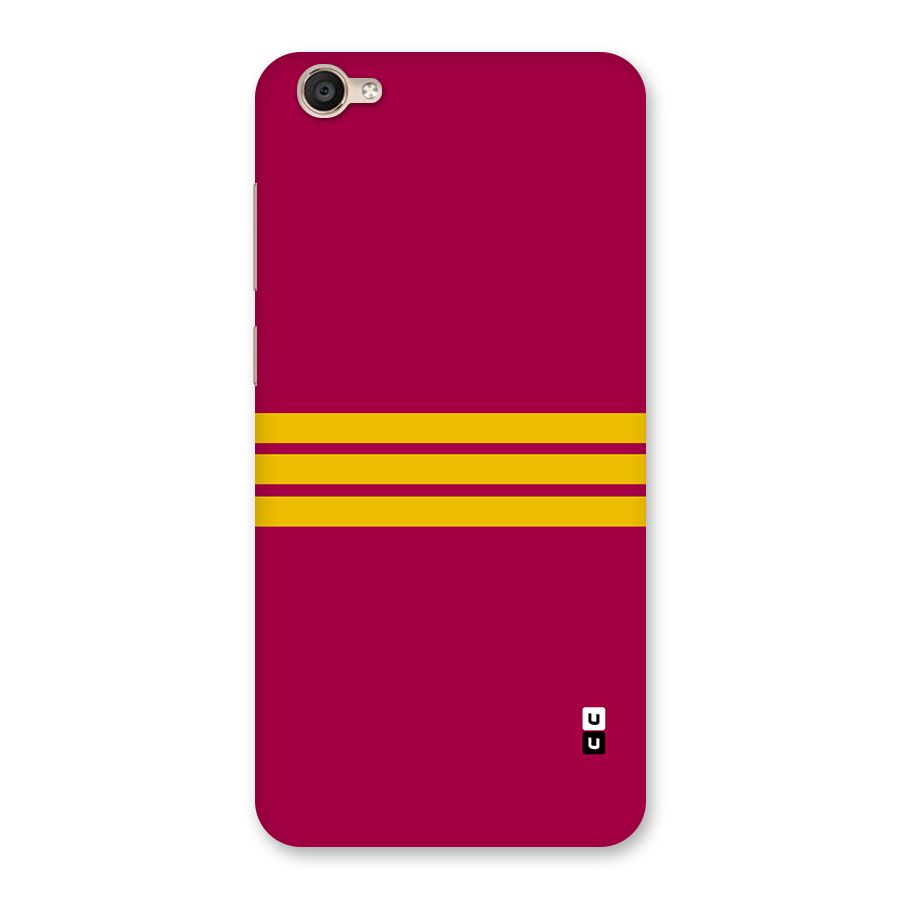 Horizontal Sports Stripes Back Case for Vivo Y55L