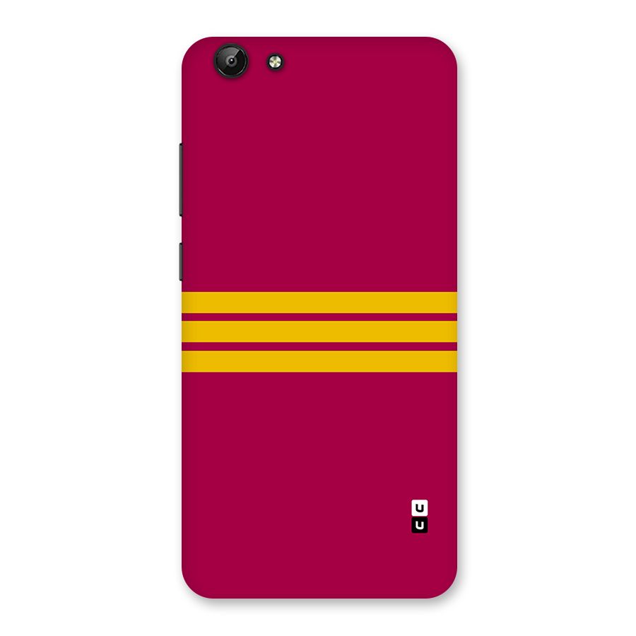 Horizontal Sports Stripes Back Case for Vivo Y69