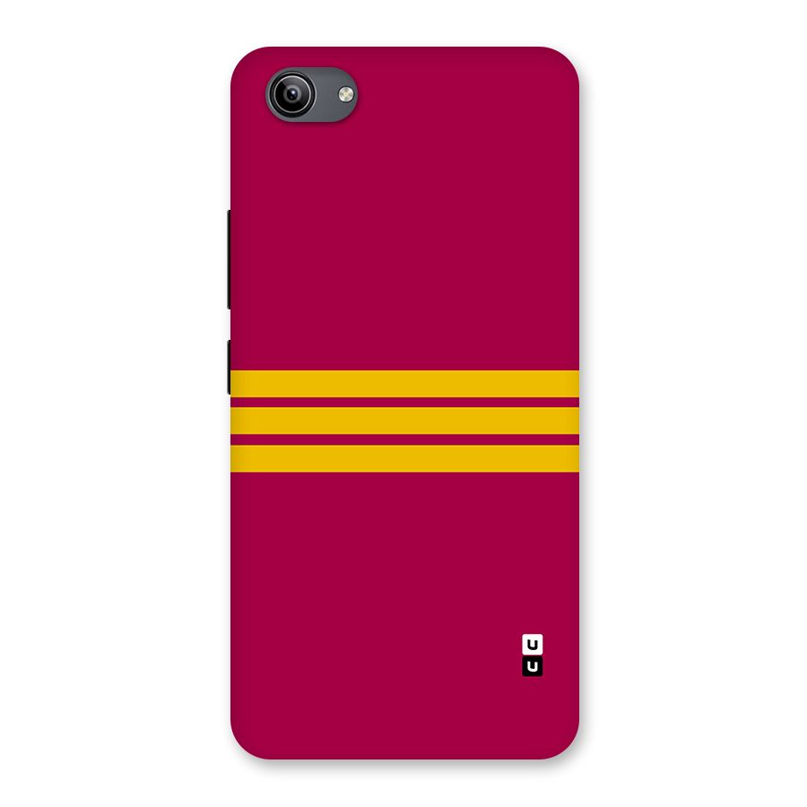 Horizontal Sports Stripes Back Case for Vivo Y81i