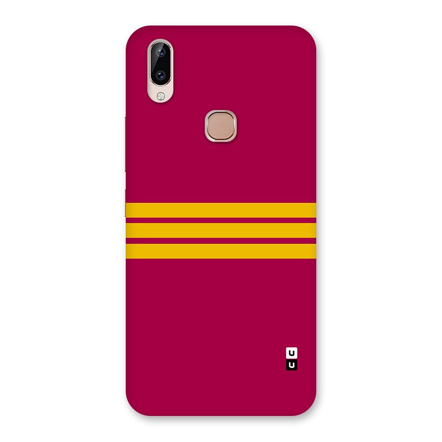 Horizontal Sports Stripes Back Case for Vivo Y83 Pro