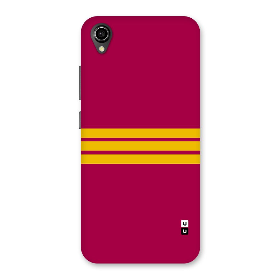 Horizontal Sports Stripes Back Case for Vivo Y90