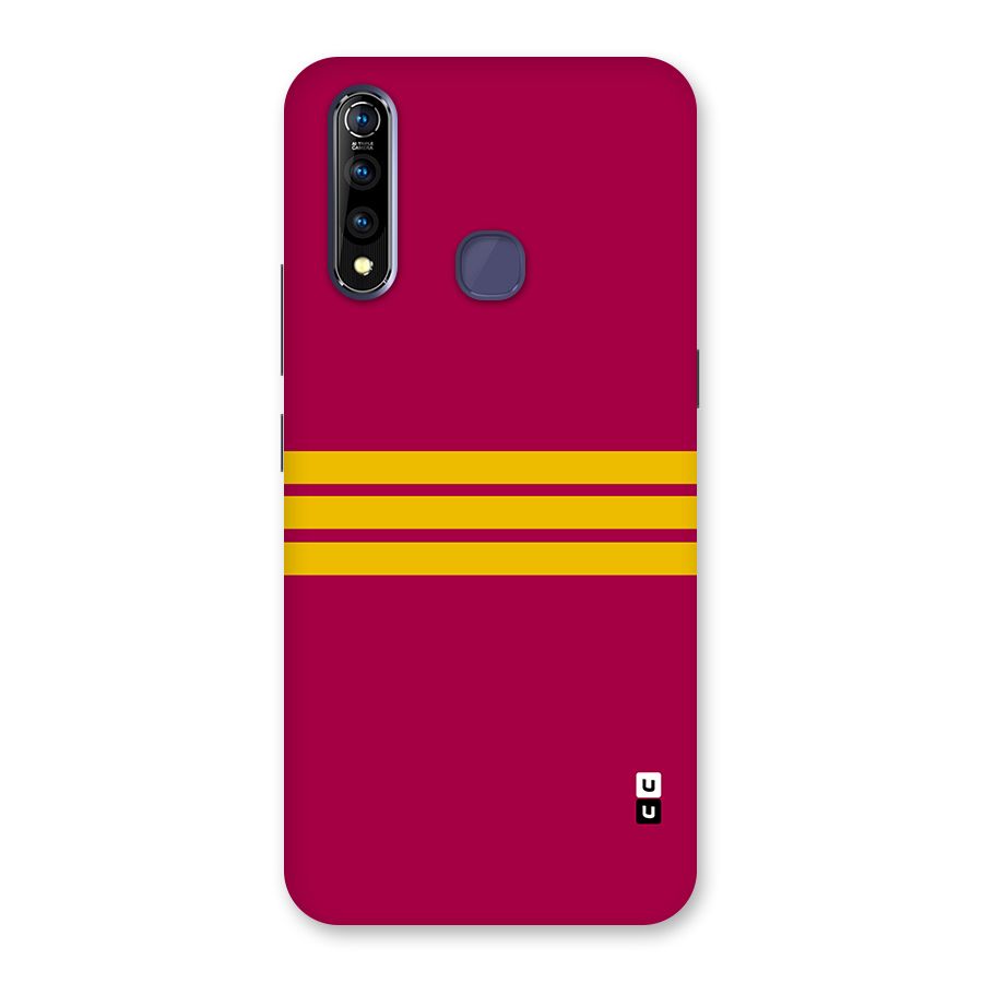 Horizontal Sports Stripes Back Case for Vivo Z1 Pro