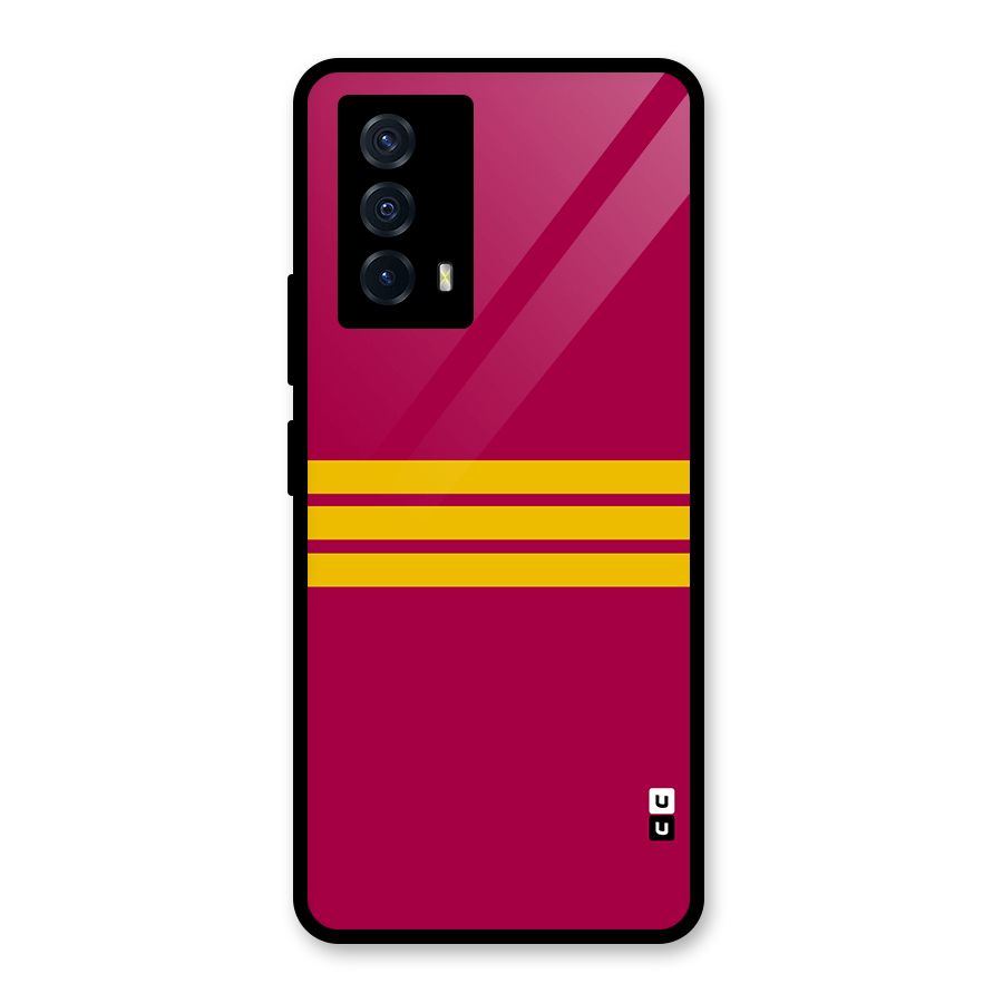 Horizontal Sports Stripes Back Case for Vivo iQOO Z5
