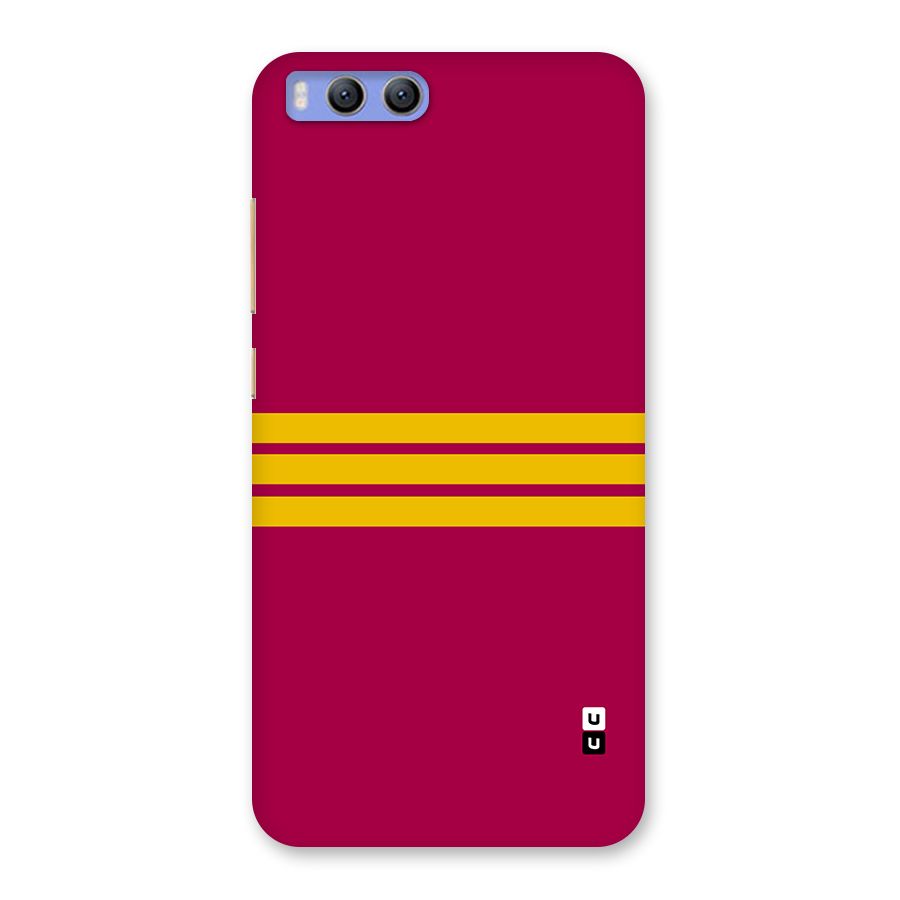 Horizontal Sports Stripes Back Case for Xiaomi Mi 6