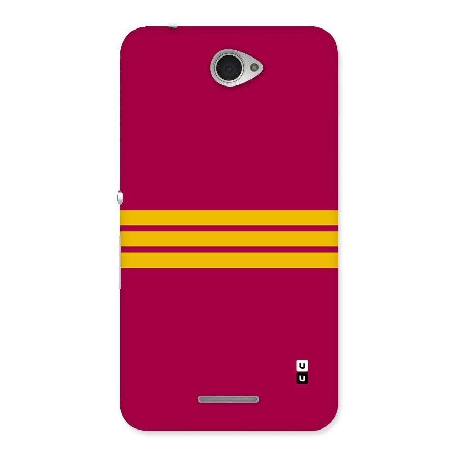 Horizontal Sports Stripes Back Case for Xperia E4