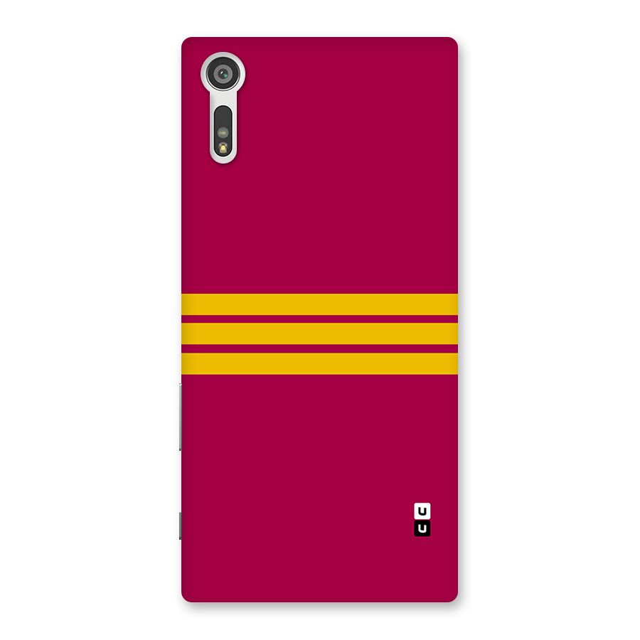 Horizontal Sports Stripes Back Case for Xperia XZ