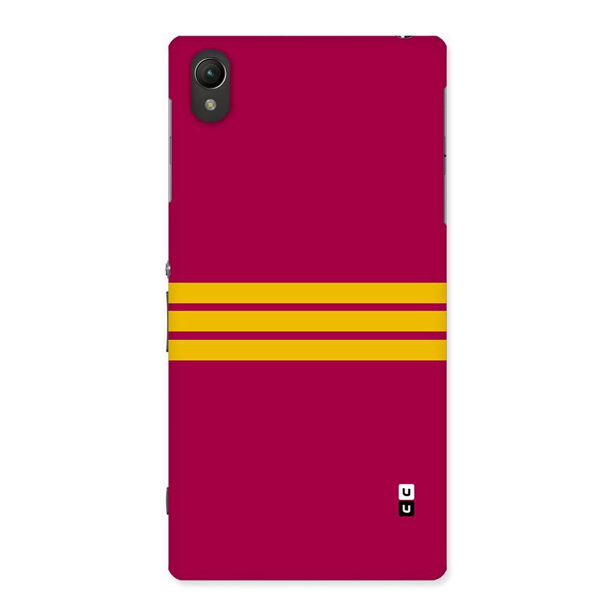 Horizontal Sports Stripes Back Case for Xperia Z1