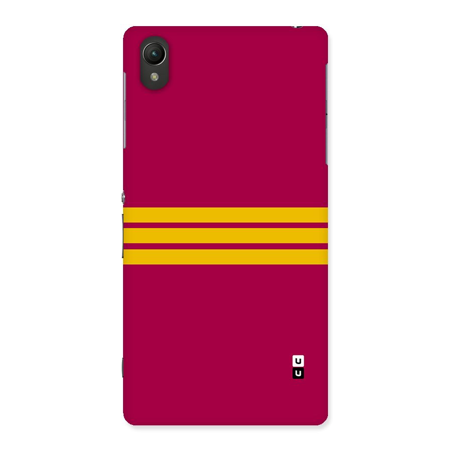 Horizontal Sports Stripes Back Case for Xperia Z2
