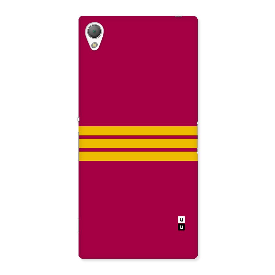 Horizontal Sports Stripes Back Case for Xperia Z3