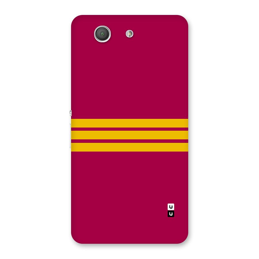 Horizontal Sports Stripes Back Case for Xperia Z3 Compact