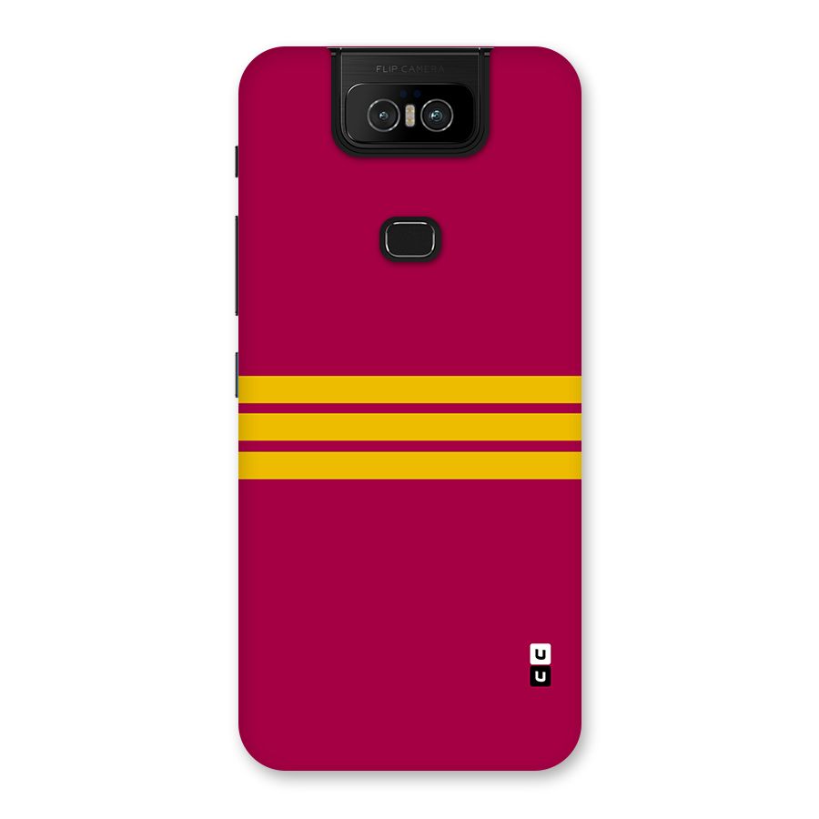 Horizontal Sports Stripes Back Case for Zenfone 6z