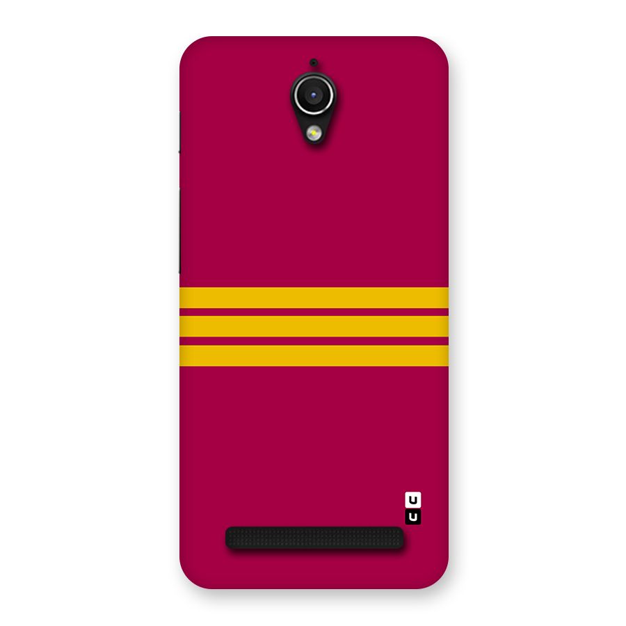 Horizontal Sports Stripes Back Case for Zenfone Go