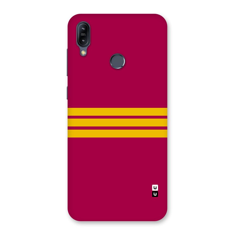 Horizontal Sports Stripes Back Case for Zenfone Max M2