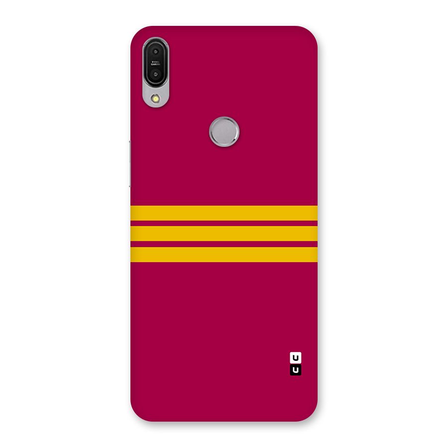 Horizontal Sports Stripes Back Case for Zenfone Max Pro M1