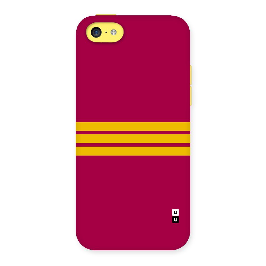 Horizontal Sports Stripes Back Case for iPhone 5C