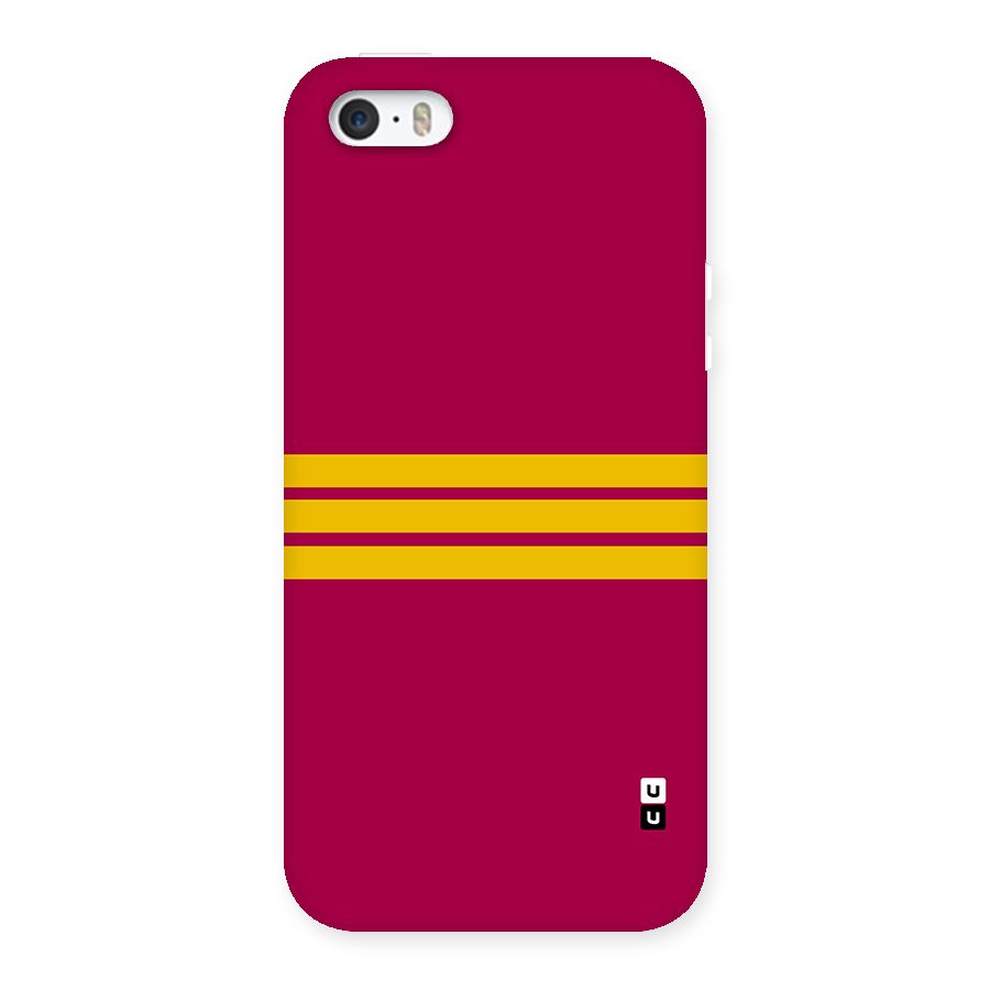 Horizontal Sports Stripes Back Case for iPhone SE 2016