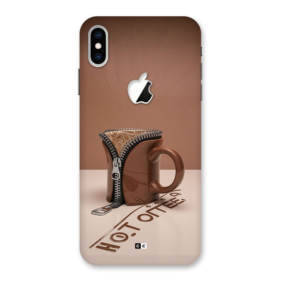 Hot Coffee Back Case for iPhone XS Max Apple Cut