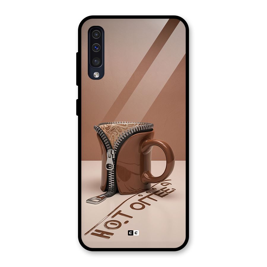 Hot Coffee Glass Back Case for Galaxy A30s