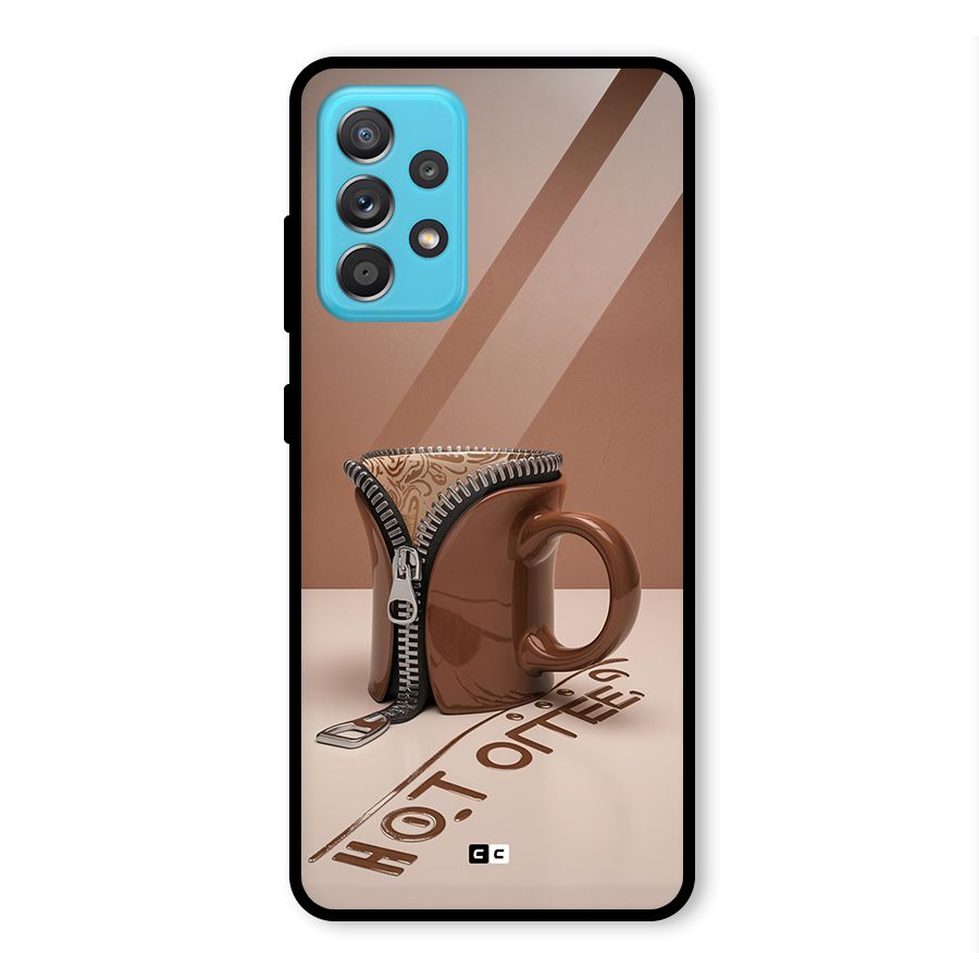 Hot Coffee Glass Back Case for Galaxy A52
