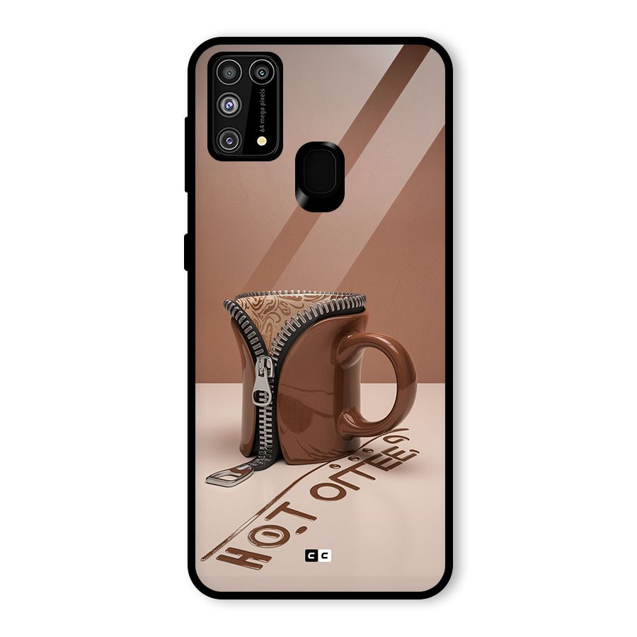 Hot Coffee Glass Back Case for Galaxy F41