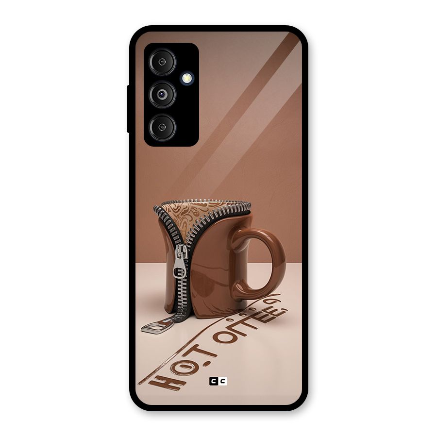 Hot Coffee Glass Back Case for Galaxy M14 5G