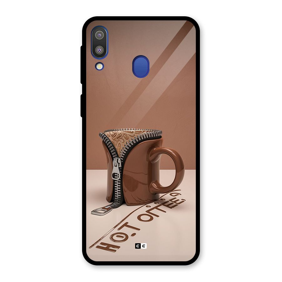 Hot Coffee Glass Back Case for Galaxy M20