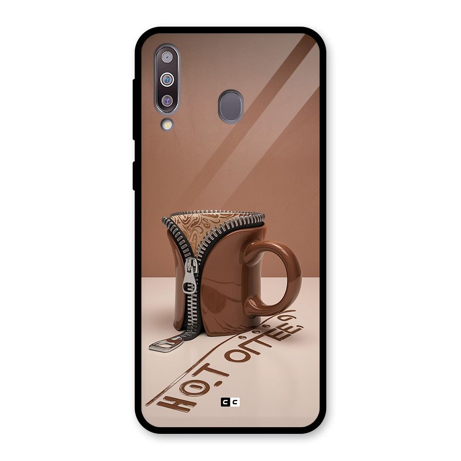Hot Coffee Glass Back Case for Galaxy M30