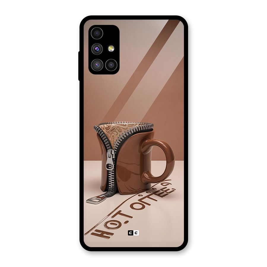 Hot Coffee Glass Back Case for Galaxy M51