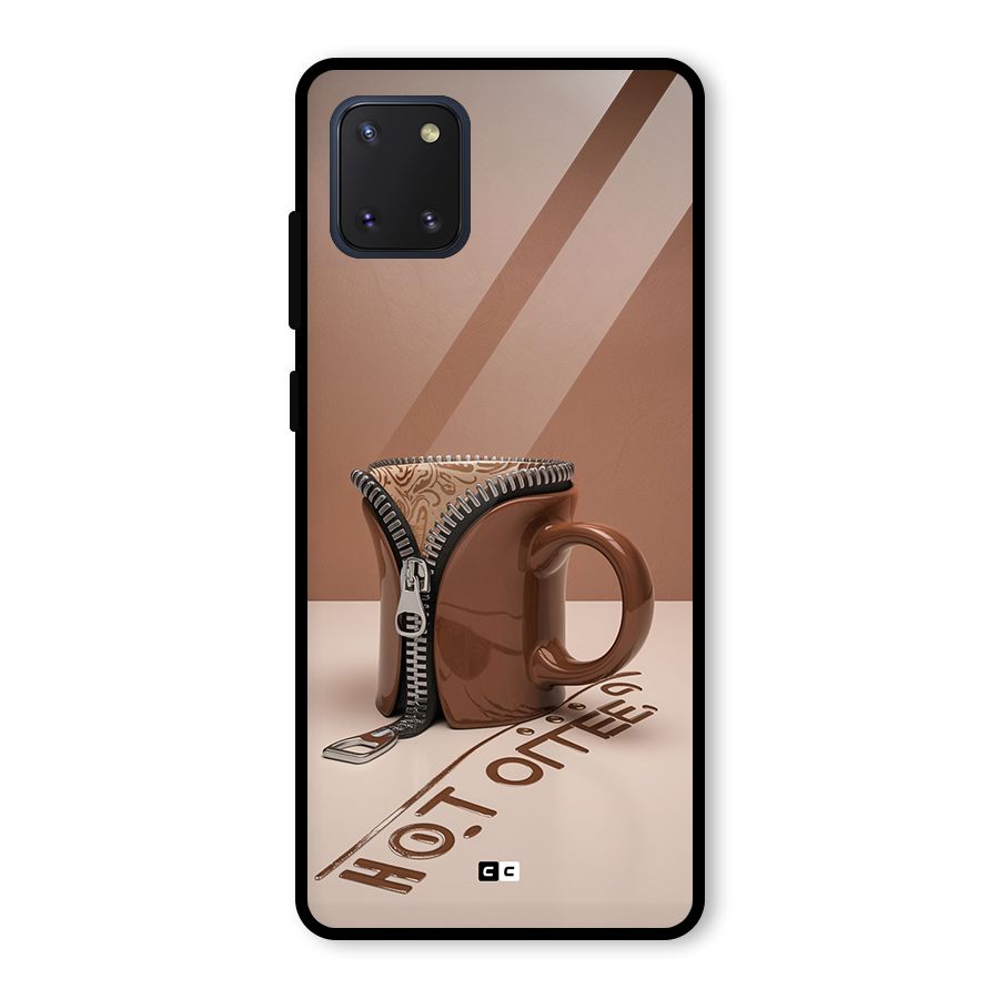 Hot Coffee Glass Back Case for Galaxy Note 10 Lite