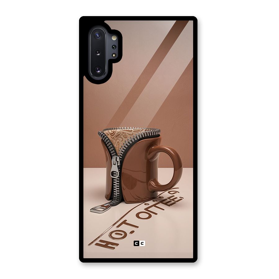 Hot Coffee Glass Back Case for Galaxy Note 10 Plus