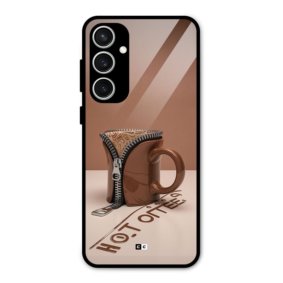 Hot Coffee Glass Back Case for Galaxy S23 FE