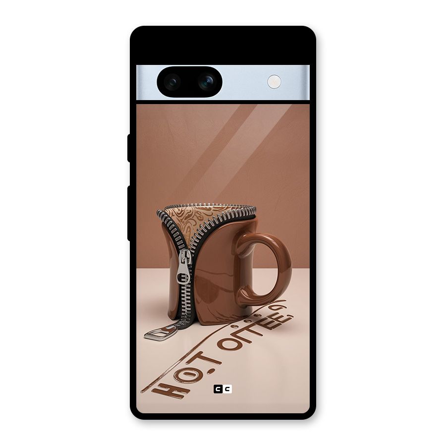 Hot Coffee Glass Back Case for Google Pixel 7a