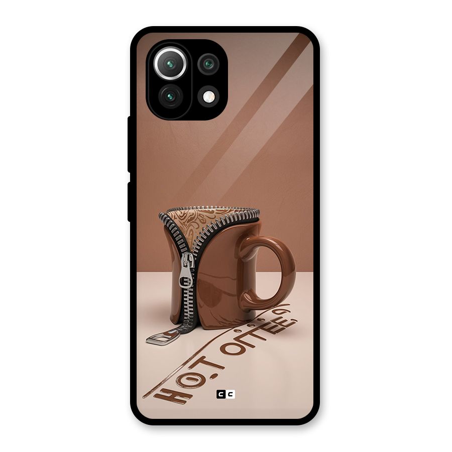 Hot Coffee Glass Back Case for Mi 11 Lite