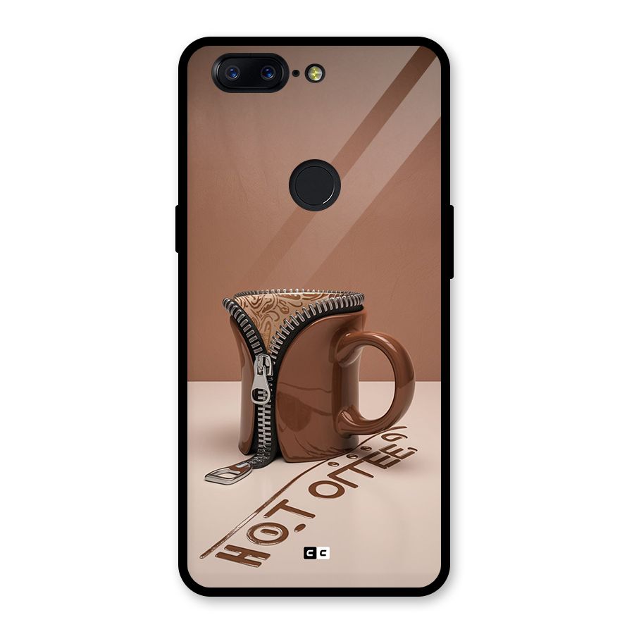 Hot Coffee Glass Back Case for OnePlus 5T