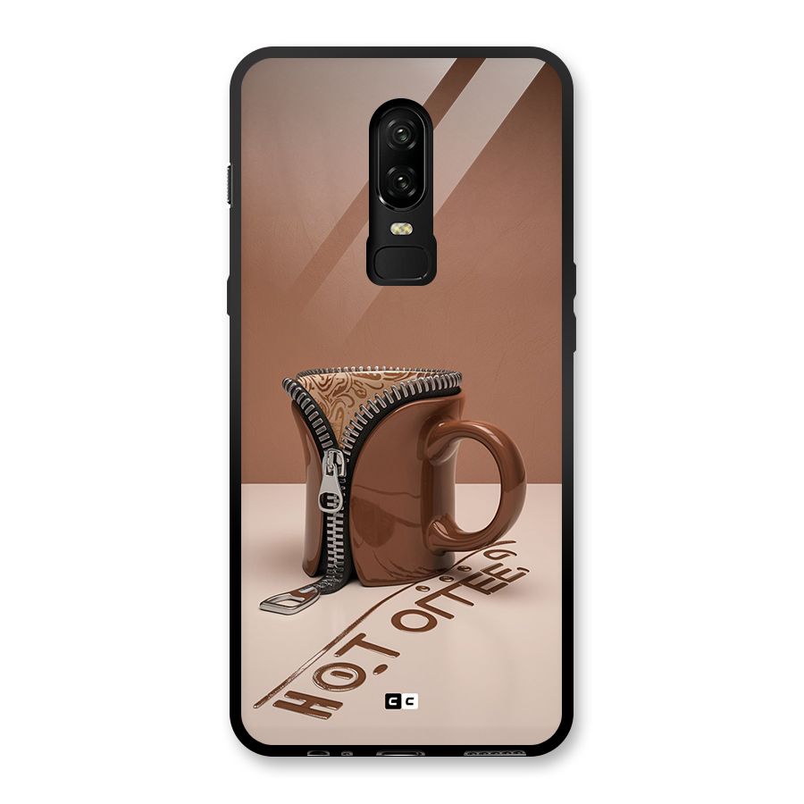 Hot Coffee Glass Back Case for OnePlus 6
