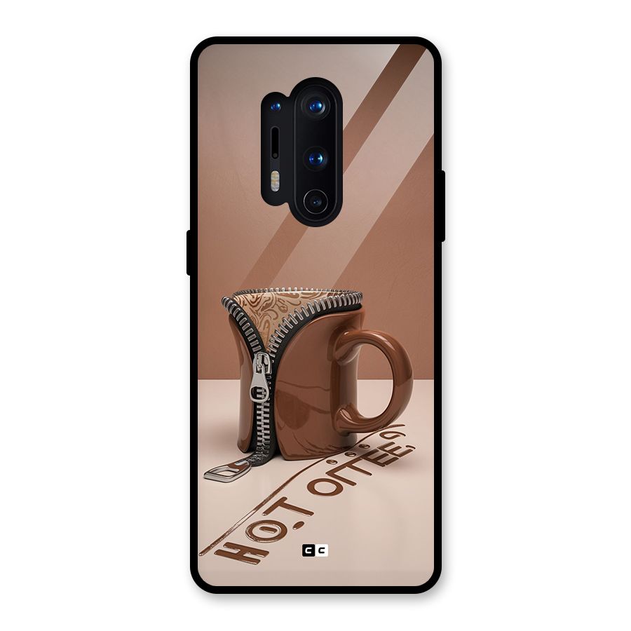 Hot Coffee Glass Back Case for OnePlus 8 Pro