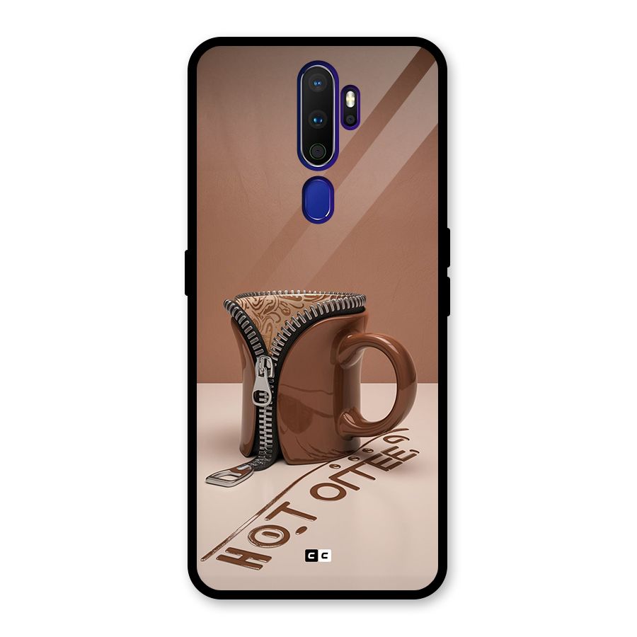 Hot Coffee Glass Back Case for Oppo A9 (2020)