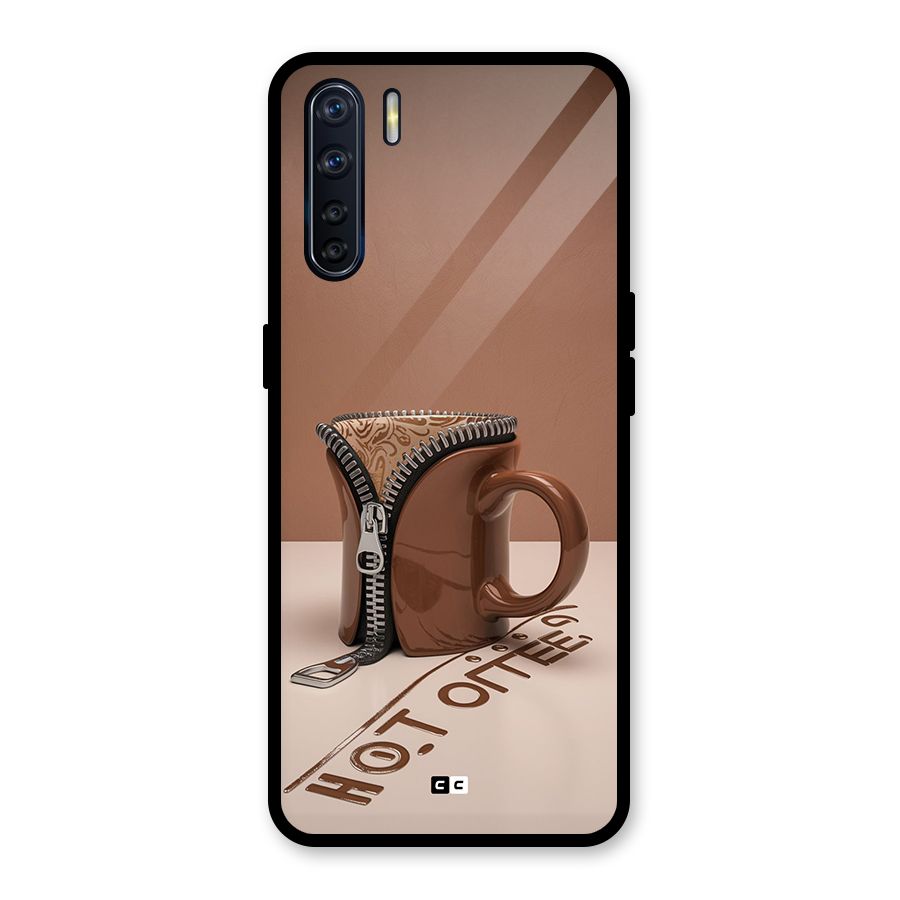 Hot Coffee Glass Back Case for Oppo F15