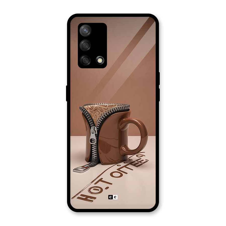 Hot Coffee Glass Back Case for Oppo F19