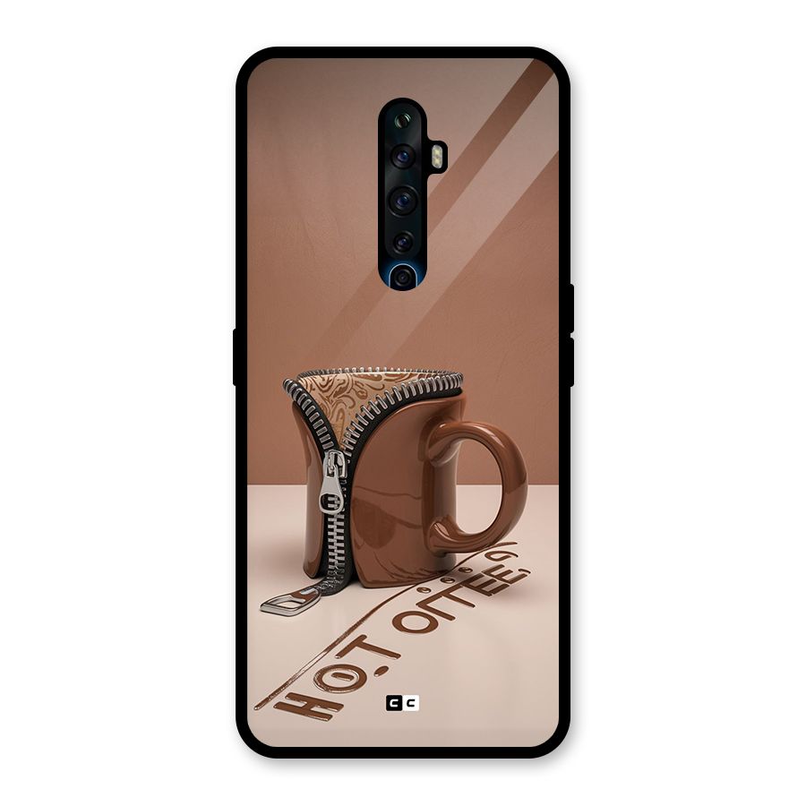 Hot Coffee Glass Back Case for Oppo Reno2 Z