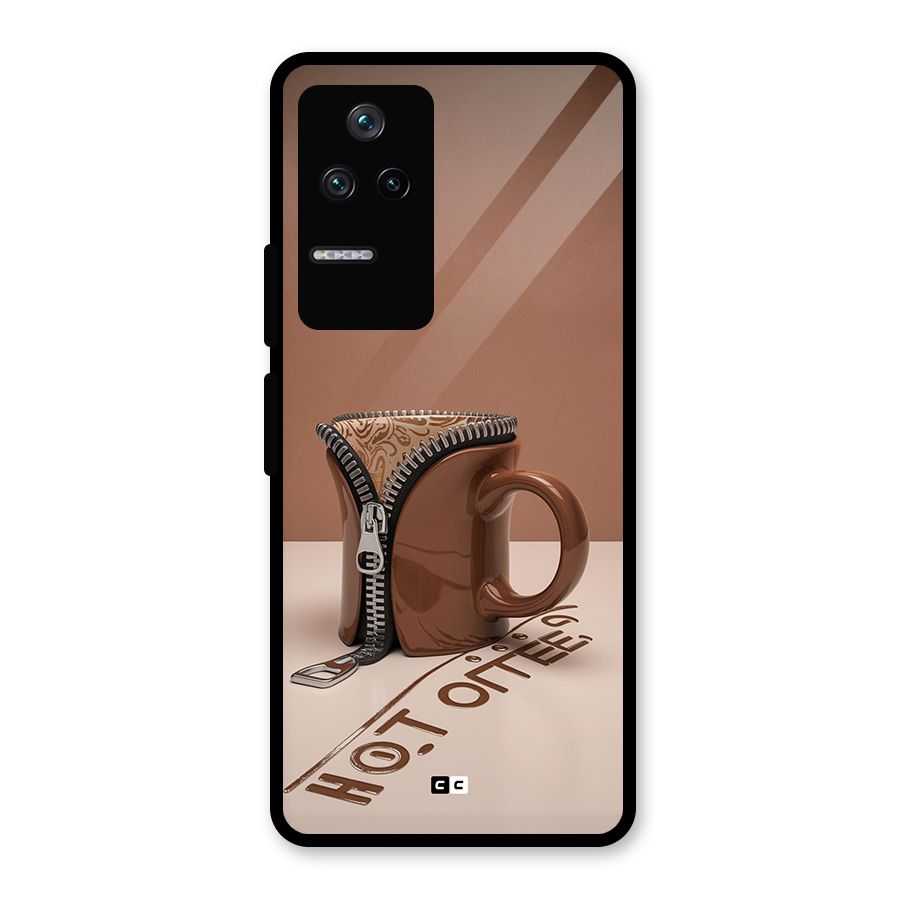 Hot Coffee Glass Back Case for Poco F4 5G