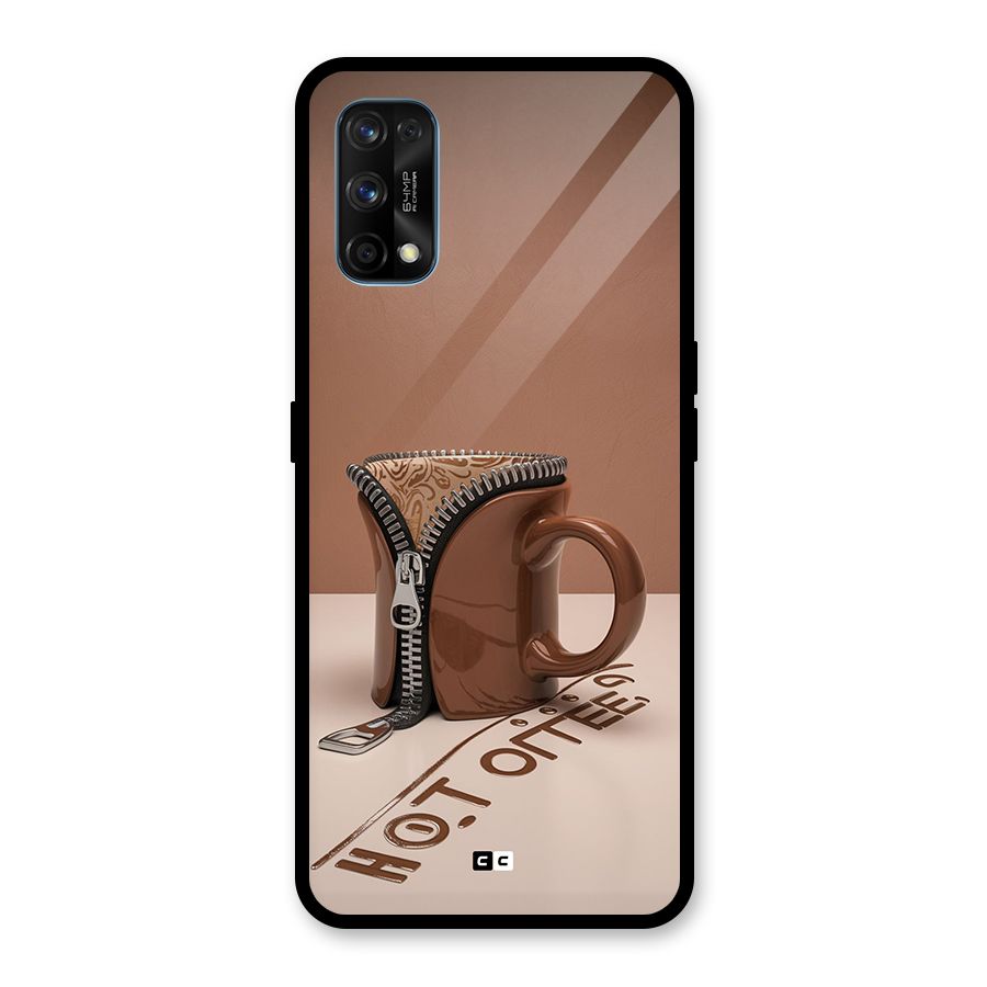 Hot Coffee Glass Back Case for Realme 7 Pro