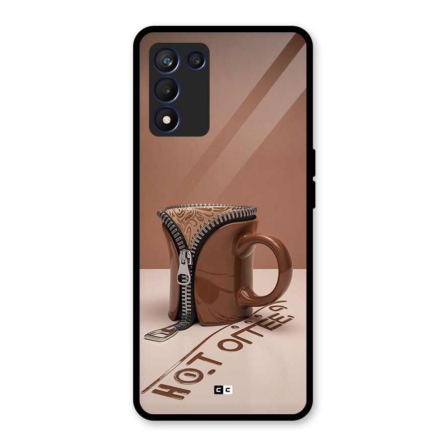 Hot Coffee Glass Back Case for Realme 9 5G Speed